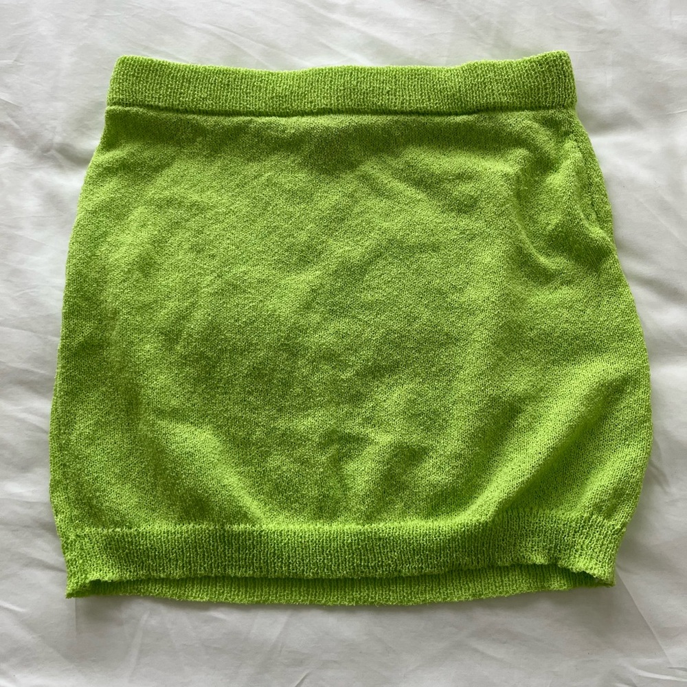 Beginning Boutique Boathouse Green Mini Skirt